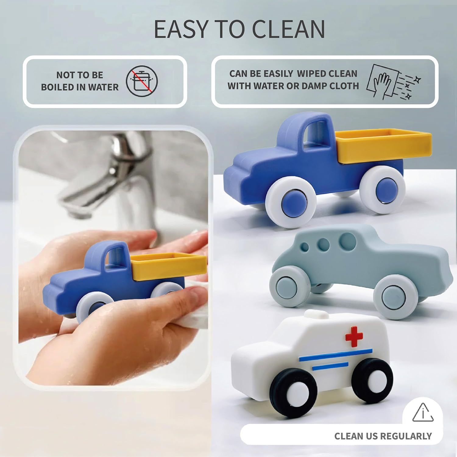 Silicone 3-in-1 Montessori Cars for Kids 3+ Years,Silicone 3-in-1 Montessori Cars for Kids 3+ Years, Baby Toys