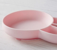 Silicone Plate Non-Slip Divided Plates,Suction Plates with Lids for Baby  100% Silicone Suction Plates for Baby, Kids,Toddler Plates