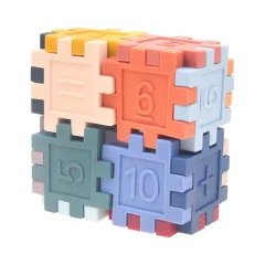 Soft Building Blocks Puzzle,Stacking Toys - Soft Building Blocks, Montessori Educational Toddler Sensory Learning, Baby Bath Toys