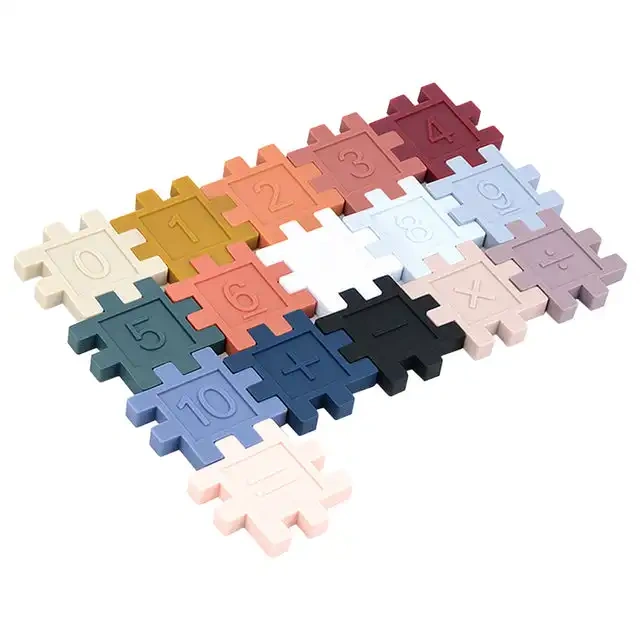Soft Building Blocks Puzzle,Stacking Toys - Soft Building Blocks, Montessori Educational Toddler Sensory Learning, Baby Bath Toys