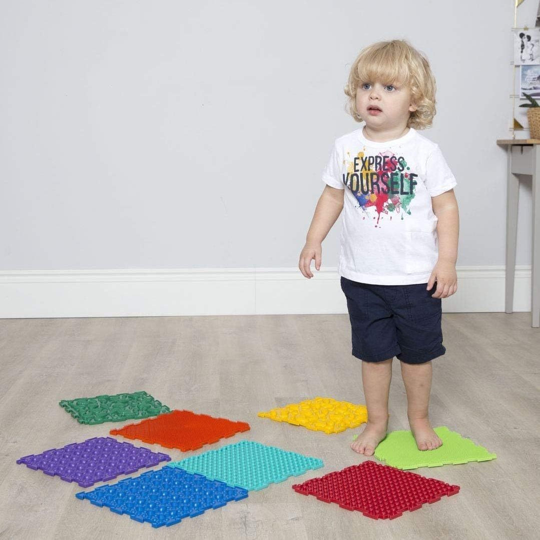 Custom Baby Massage Mats,Sensory Mat Module Set of Massage Game Mats for Kids Orthopedic Massage Puzzle Floor Mats Sensory Toys for Autistic Children
