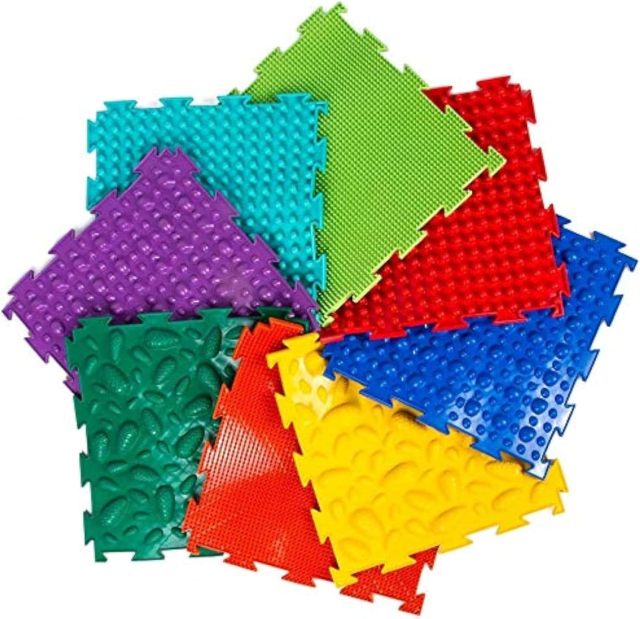 Custom Baby Massage Mats,Sensory Mat Module Set of Massage Game Mats for Kids Orthopedic Massage Puzzle Floor Mats Sensory Toys for Autistic Children