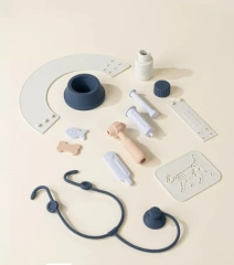 Silicone Pretend Play Doctor Kit for Children,Silicone Pretend Play Doctor Kit for Children, Pretend Play Doctor and Vet Kit with Storage Bag