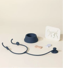 Silicone Pretend Play Doctor Kit for Children,Silicone Pretend Play Doctor Kit for Children, Pretend Play Doctor and Vet Kit with Storage Bag