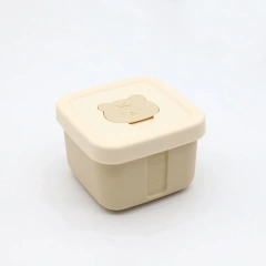 100% Food Grade Silicone Small Food Containers,100% Food Grade Silicone Small Food Containers with Lids Snack Containers Baby Food Freezer Storage for Puree Sauce