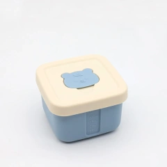 100% Food Grade Silicone Small Food Containers,100% Food Grade Silicone Small Food Containers with Lids Snack Containers Baby Food Freezer Storage for Puree Sauce