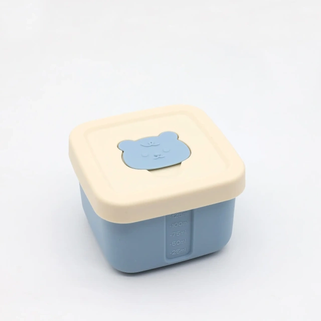 100% Food Grade Silicone Small Food Containers,100% Food Grade Silicone Small Food Containers with Lids Snack Containers Baby Food Freezer Storage for Puree Sauce