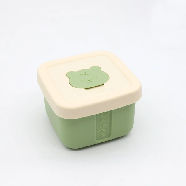 100% Food Grade Silicone Small Food Containers,100% Food Grade Silicone Small Food Containers with Lids Snack Containers Baby Food Freezer Storage for Puree Sauce