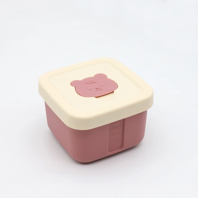 100% Food Grade Silicone Small Food Containers,100% Food Grade Silicone Small Food Containers with Lids Snack Containers Baby Food Freezer Storage for Puree Sauce