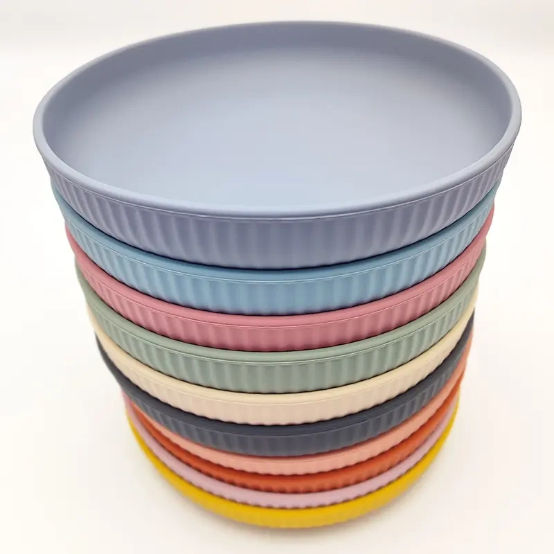 Silicone Strong Suction Feeding Plate for Infant Baby,Bpa-free Non-Slip Children Dinner Dishes Silicone Strong Suction Feeding Plate for Infant Baby Kids Toddler