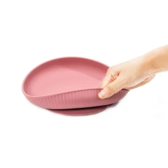 Silicone Strong Suction Feeding Plate for Infant Baby,Bpa-free Non-Slip Children Dinner Dishes Silicone Strong Suction Feeding Plate for Infant Baby Kids Toddler