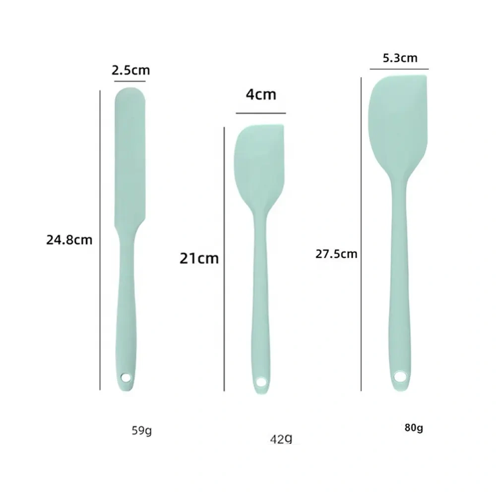 Silicone Spatula Set,Silicone Spatula Set, Food Grade Rubber Spatula, Upgrade Strong Handle with Ergonomic Grip, Heat Resistant Up to 600°F for Nonstick Cookware, Cooking