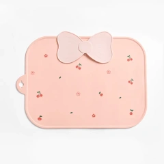 Silicone Placemats Durable Food Grade Silicone,Silicone Placemats for Toddler, Non-Slip Baby Table Mat for Restaurants, Dishwasher Safe & Travel Ready | Wipeable Kids Placemats for Dining Table