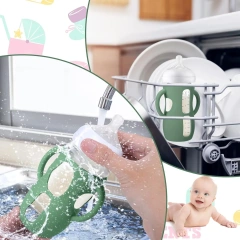 Silicone Sleeves for Philips Avent Glass Bottle,Silicone Sleeves for Philips Avent Glass Bottle - Anti Breakage Baby Bottle Holder with Handles for Phillips Avent Glass Bottles 8 oz & 4 oz