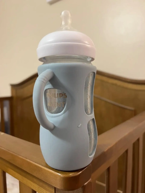 Silicone Sleeves for Philips Avent Glass Bottle,Silicone Sleeves for Philips Avent Glass Bottle - Anti Breakage Baby Bottle Holder with Handles for Phillips Avent Glass Bottles 8 oz & 4 oz
