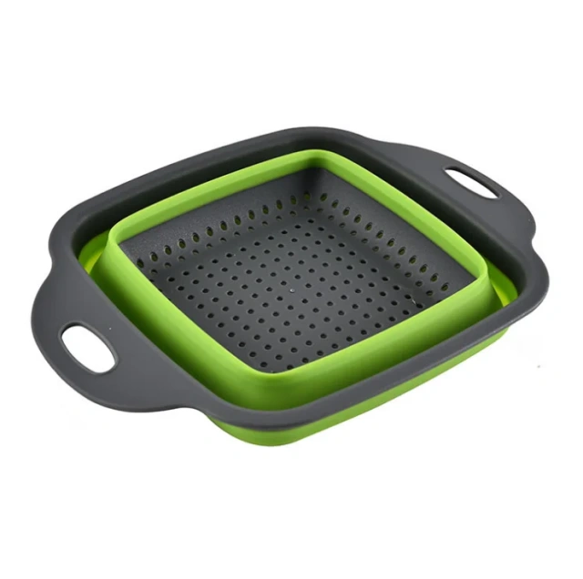 Collapsible Colander Set of Silicone Kitchen Strainer,Collapsible Colander of Silicone Kitchen Strainer, Perfect for Draining Pasta, Vegetable and fruit for Kitchen and Travel Use，BPA free