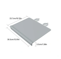 100% Silicone Placemat,100% Silicone Placemat with Teething Edge Bumper Spill Stopper, Travel Ready Non-Slip Suction Activity Mat for Infants