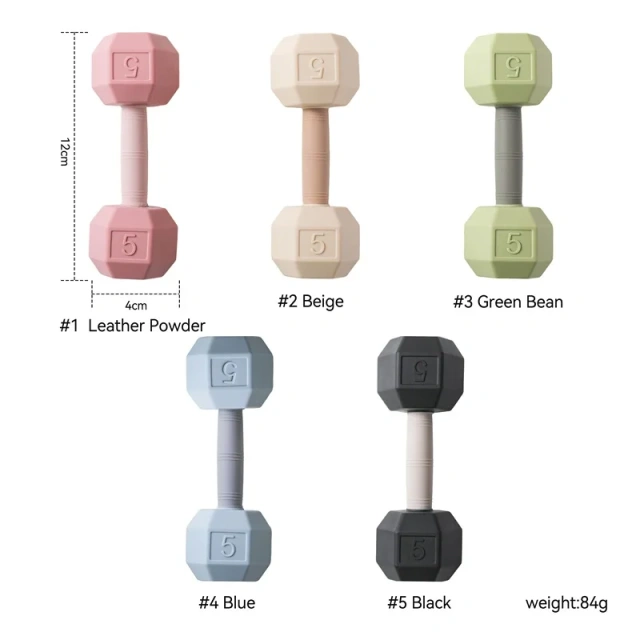 Baby Dumbbell Silicone Teether,Baby Dumbbell Silicone Teether - Weight Rattle Sensory Toy for Babies and Toddlers