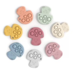 New Cute Silicone Teether,New Cute Silicone Teether, Custom Silicone Popper Teether Manufactory in China, Sensory Popper Teething Toys