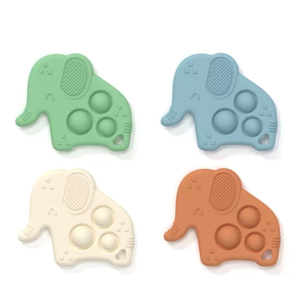 New Cute Silicone Teether,New Cute Silicone Teether, Custom Silicone Popper Teether Manufactory in China, Sensory Popper Teething Toys