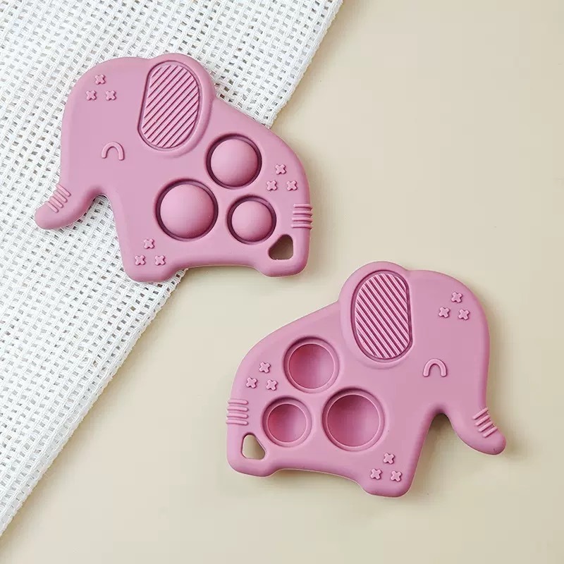 New Cute Silicone Teether,New Cute Silicone Teether, Custom Silicone Popper Teether Manufactory in China, Sensory Popper Teething Toys