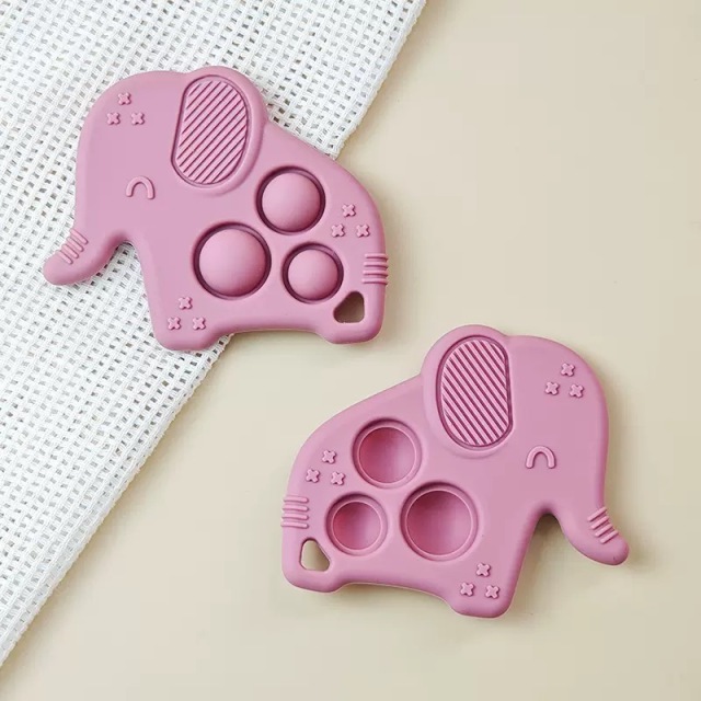 New Cute Silicone Teether,New Cute Silicone Teether, Custom Silicone Popper Teether Manufactory in China, Sensory Popper Teething Toys