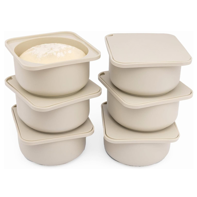 Custom Silicone Pizza Dough Proofing Containers,Custom Silicone Pizza Dough Proofing Containers with Lids, Pizza Making Accessories