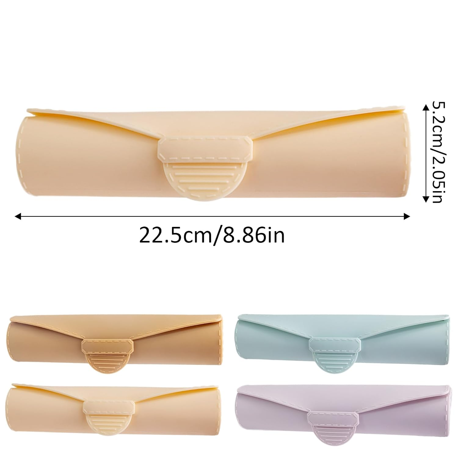 Silicone Makeup Brush Holder,Silicone Makeup Brush Holder, Large Travel Makeup Brush Case, Soft Portable Cosmetic Face Brushes Holder