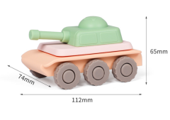 Silicone tank Toy Stacking Game,Hot Selling Silicone tank Toy Stacking Game, Detachable and Sliding, Children's Educational Toys Wholesale