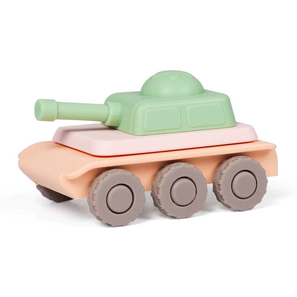 Silicone tank Toy Stacking Game,Hot Selling Silicone tank Toy Stacking Game, Detachable and Sliding, Children's Educational Toys Wholesale