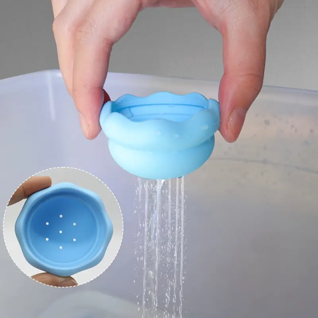 BPA Free Silicone Suction Ice Cream Stack Toy,Bath Toys, Silicone Ice Cream Stacking Toy, Baby Bath Toy, Connect, Build, Create - Bathtub Toys