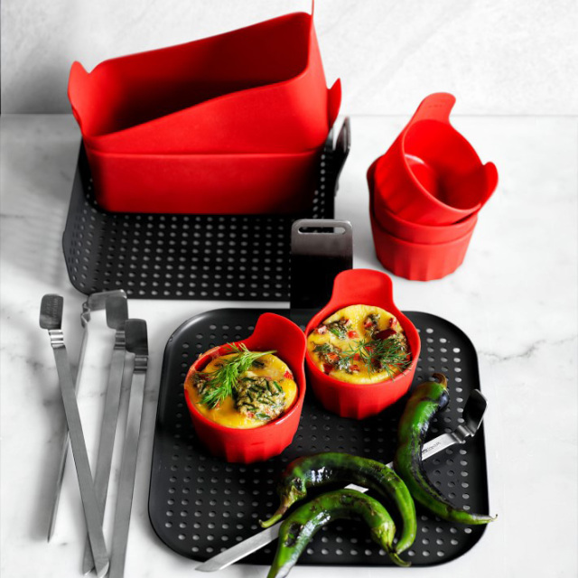 Air Fryer Baking Cups,Air Fryer Baking Cups, Suitable for Microwave and Oven, Silicone Baking Ramekins for Muffins, Puddings, Eggs and Cupcakes, Silicone Muffin Cups for Air Fry