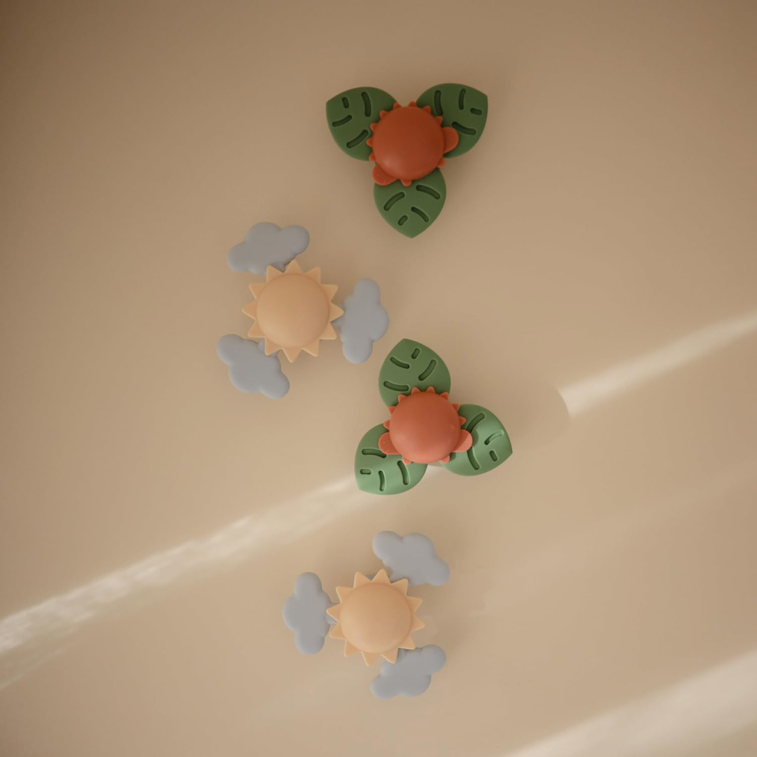 Sunshine Suction Spinner Toy,Sunshine Suction Spinner Toy | Toddler Sensory Toys for Bath & Play