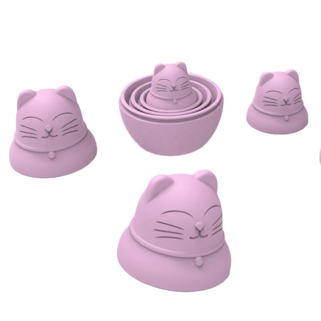 BPA Free Educational Building Blocks Stacking Cups,BPA Free Educational Building Blocks Stacking Cups Kids Toddler Silicone Stacking Nesting Dolls Toys