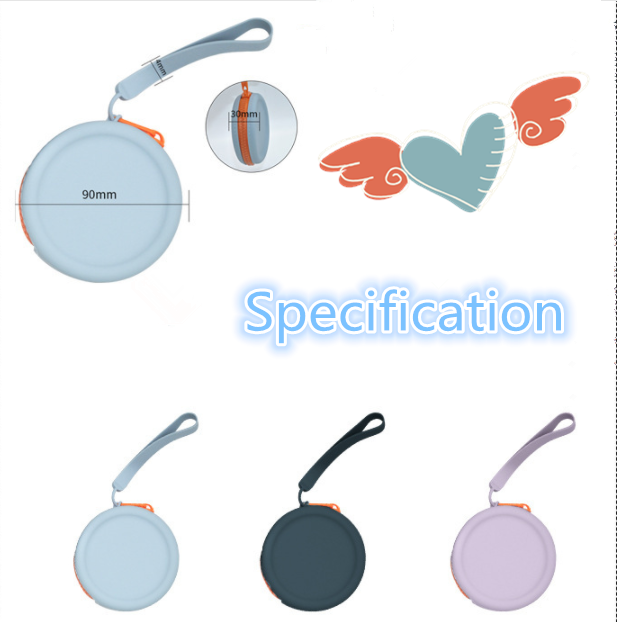 Round Silicone Pocket Change Zipper Wallet Pocket,The New Round Silicone Pocket Change Zipper Wallet Pocket Earphone Jewelry Silicone Bag Design