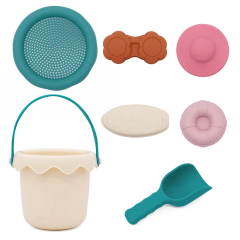 New Arrival Silicone Beach Sandbox Playing Toy Set,New Arrival Silicone Beach Sandbox Playing Toy Set with Various Kinds of Cute Sand Molds,