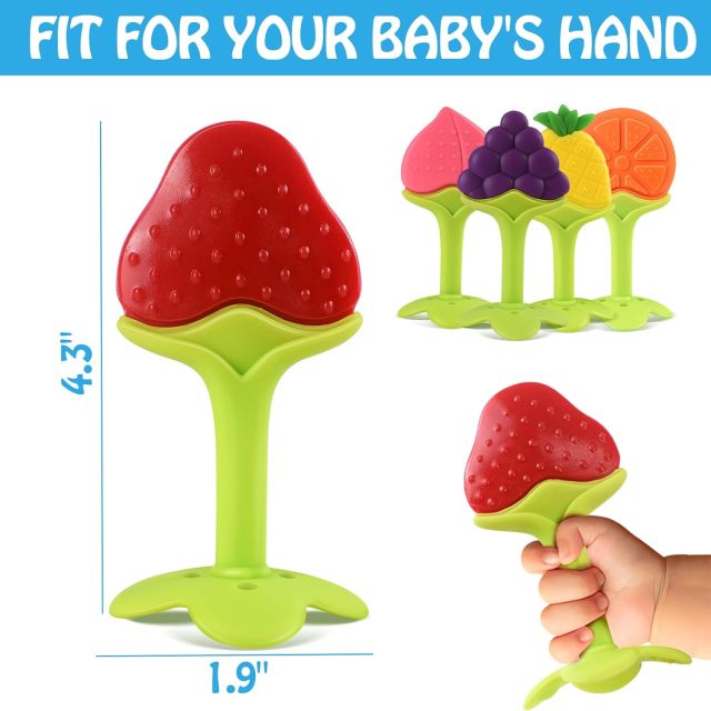 Teething Toys- Infant Teething Keys Set,Teething Toys- Infant Teething Keys Set, BPA-Free, Natural Organic Freezer Safe for Infants and Toddlers, Silicone Baby Teethers
