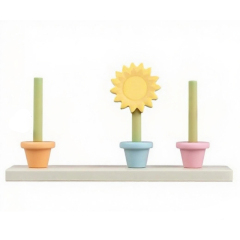 Baby Stacking Flower Pots Toys For Toddlers,Activity & Educational Toys Garden Building Stacking Cups Silicone Baby Stacking Flower Pots Toys For Toddlers