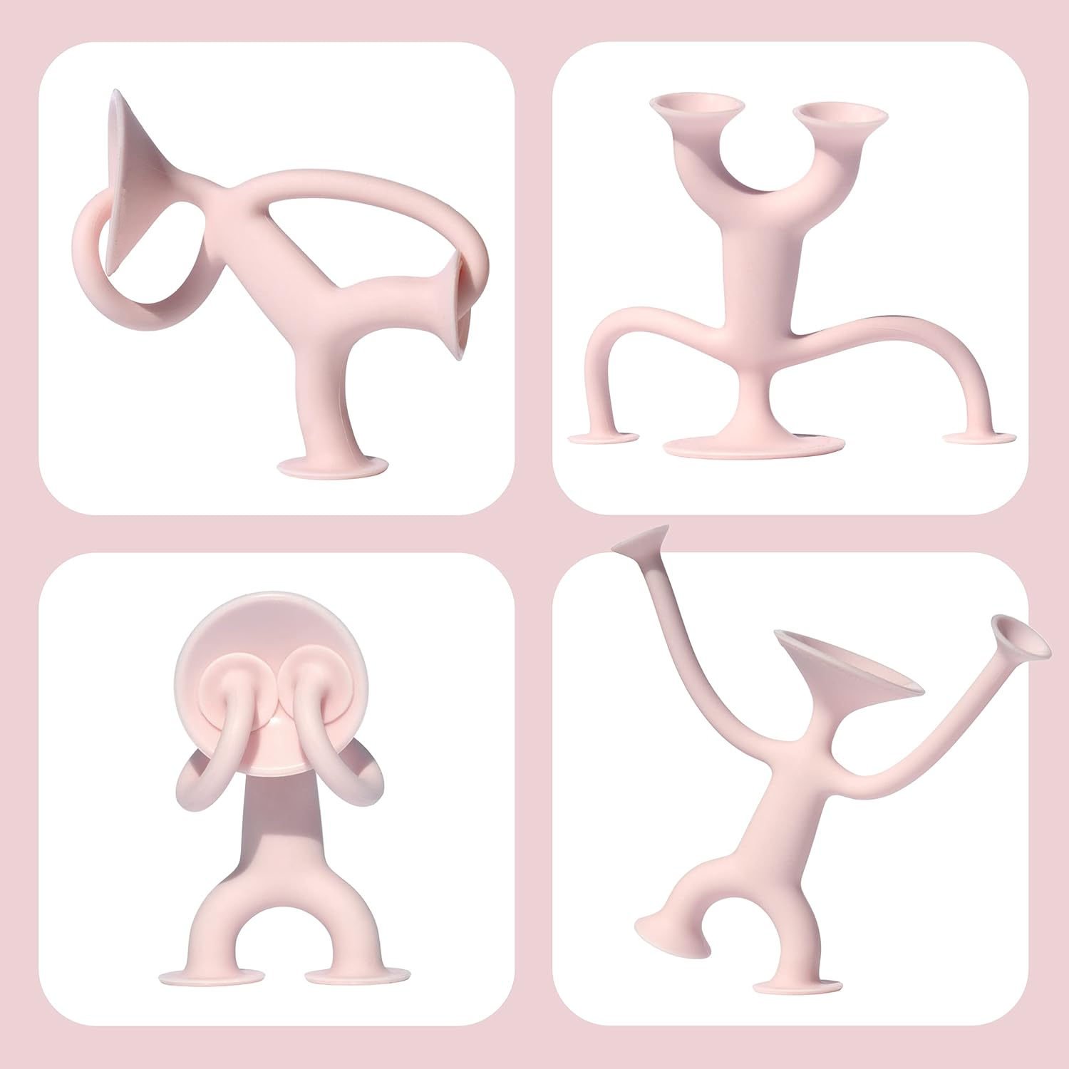 Funny Silicone Figure Superelastic and Extra Stretchable Toy,Suction Bath Toys for Kids Ages 3-8 ,  Fidget Suction Cup Toys Construction Set Water Toys for Babies and Toddlers