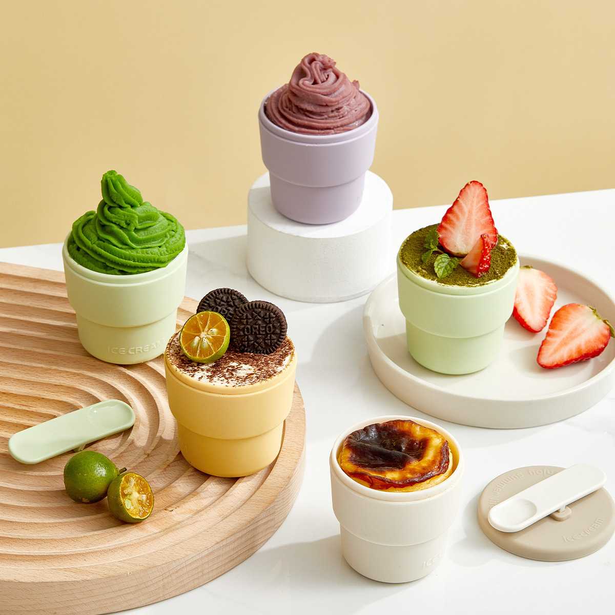 DIY Silicone Ice Popsicle Mold for Freezer,Popsicle Molds Silicone Ice Pop Mold , BPA Free, Homemade Frozen Dessert