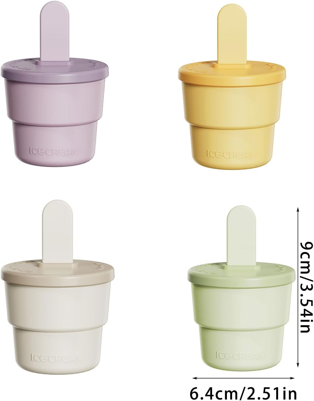 DIY Silicone Ice Popsicle Mold for Freezer,Popsicle Molds Silicone Ice Pop Mold , BPA Free, Homemade Frozen Dessert