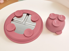11PCS BPA-Free Sus304 &Silicone Infant Tableware Set,Baby & Toddler Feeding Set - Suction Divided Plates, Bowls, Silicone & Stainless Spoon Fork
