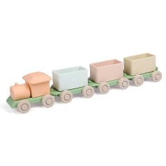 Silicone Train Toys Set,Silicone Baby Train Toys Set