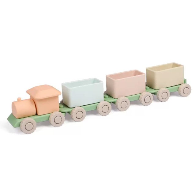 Silicone Train Toys Set,Silicone Baby Train Toys Set