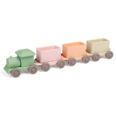 Silicone Train Toys Set,Silicone Baby Train Toys Set