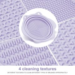 Makeup Brush Cleaner,Makeup Brush Cleaner, Etercycle Foldable Silicone Brush Cleaner Bowl Srubber, Portable Washing Tools for Makeup Brush,Powder Puff,Sponge