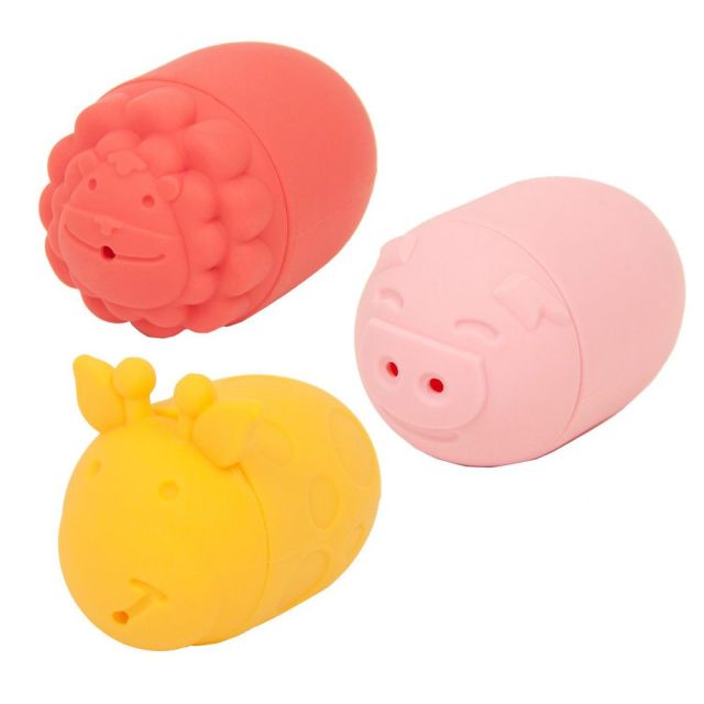 Non-Toxic Mold Free bath toys,Silicone Baby Bath Toys, Non-Toxic Mold Free Infant Squirty Bathtub Toys for Toddlers 6 Months+