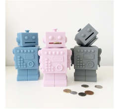 Robot Silicone Money Box in Various Colours,Robot Piggy Money Bank, Robot Silicone Money Box in Various Colours, Mr Robert Silicone Robot Money Box,bath toys