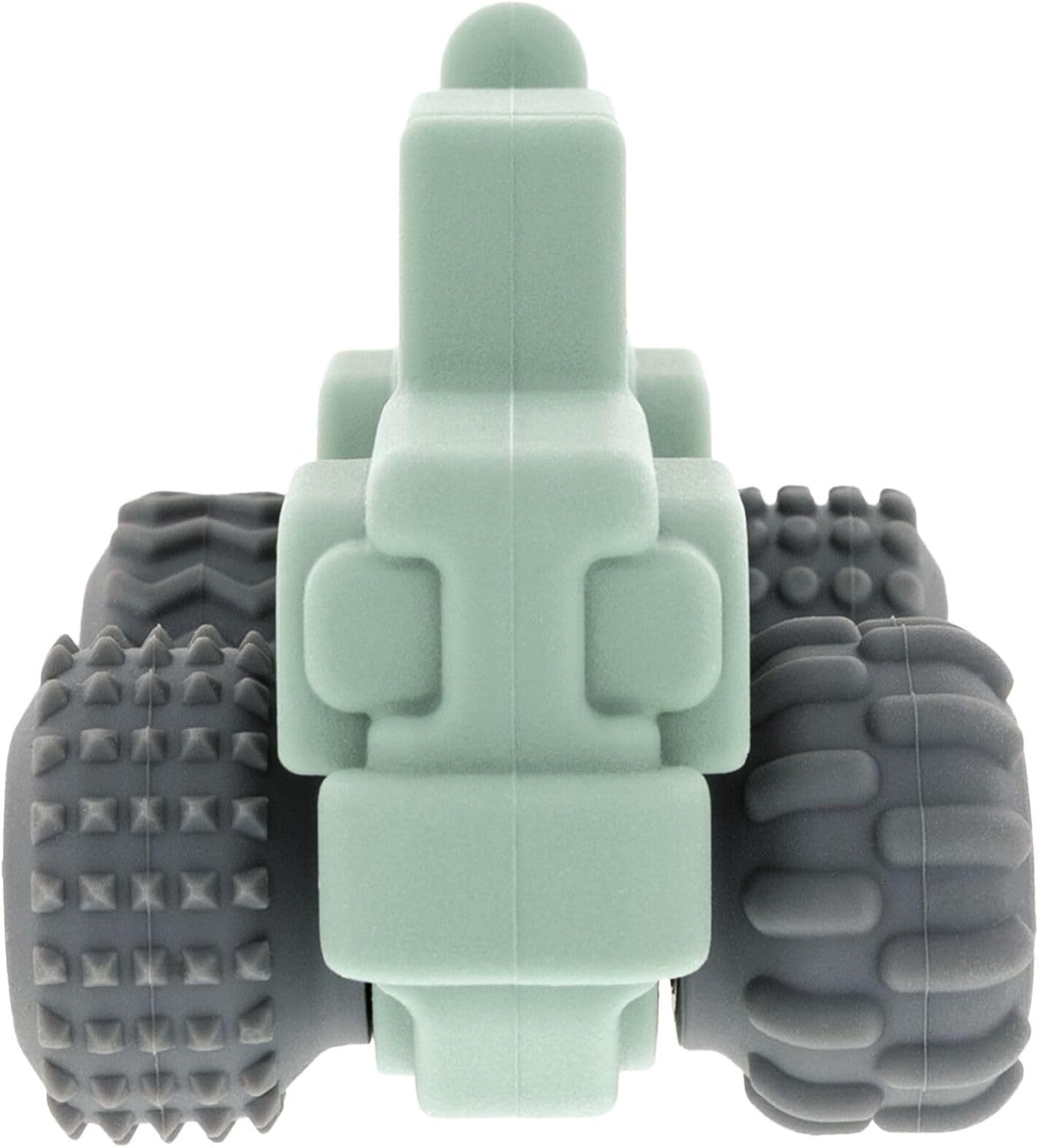 Silicone Vehicle Teether Toy for Toddlers,Silicone Teether Toy for Babies – Textured Teething Car with Moving Wheels, Easy to Hold, Soothes Sore Gums, Encourages Tactile Development & Hand-Eye Coordination