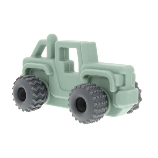 Silicone Vehicle Teether Toy for Toddlers,Silicone Teether Toy for Babies – Textured Teething Car with Moving Wheels, Easy to Hold, Soothes Sore Gums, Encourages Tactile Development & Hand-Eye Coordination